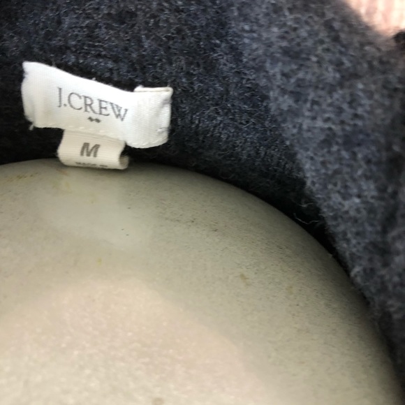 J crew wool and cashmere gray sweater hooded - Picture 5 of 6